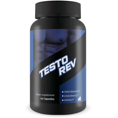 Testo Rev- All Natural Testosterone Booster to Increase Energy and Lean Muscle Mass - 60 (Best All In One Supplement For Muscle Growth)