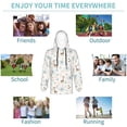 thumbnail image 5 of Lsque Elephants And Giraffes Patten Youth Hoodie Sweatshirt Pullover with Kangaroo Pocket Boys and Girls Hoodie Warm Hoodie for Kids-Medium, 5 of 6