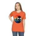 thumbnail image 5 of Bella Canvas 3001 Peace Alien Rainbow T-Shirt, Retro Alien T-Shirt, 5 of 10