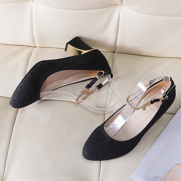 Pimfylm Silver Heels For Women Women's Pointed Toe High Heels Ankle Strap  D'Orsay Pumps Shoes Bow Wedding Bowtie Back Dress Sandals Black 9 - Walmart  Business Supplies
