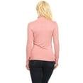 thumbnail image 4 of Women's Casual Solid Long Sleeve Fitted Turtleneck Sweater Top, 4 of 5