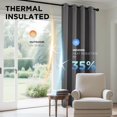thumbnail image 4 of Cortinas Blackout Joydeco Aislantes Térmicas 115x114 cm 2 Paneles, 4 of 8