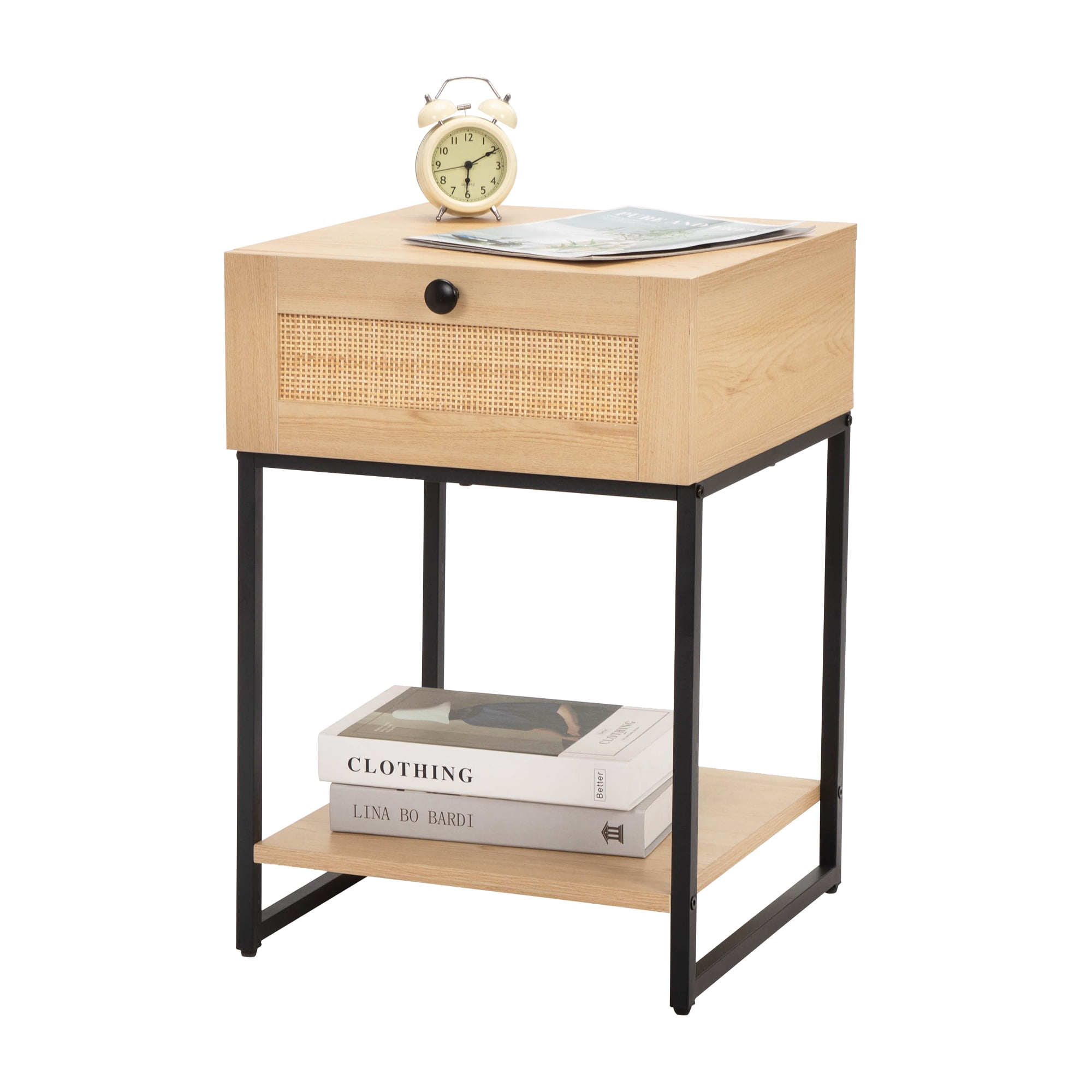 iRerts Bedroom End Tables, Modern Farmhouse Nightstand Bedside Table