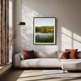 thumbnail image 2 of Puffers Pond, Amherst - Amherst Massachusetts Photography Lake Nature Forest Scenic Wilderness Woodland Calm Black Framed Wall Art Print 18 x 24 inches, 2 of 4