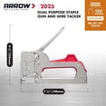 thumbnail image 3 of Grapadora y grapadora de alambre Arrow T2025 para tapicería, 3 of 4