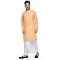 thumbnail image 2 of Mens Desginer Wear Bollywood Style Indian South Indian Cotton Dhoti Kurta Set, 2 of 4
