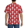 thumbnail image 2 of Rocae Cartoon Lobster for Men's Moisture-Wicking Crew Tee - T-Shirt for Sports, Outdoor Activities, and Casual WearSmall, 2 of 9