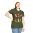 thumbnail image 5 of Holiday Dancing Santa Reindeer Snowman Elf Gingerbread Tee, 5 of 6