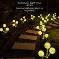 thumbnail image 5 of Fábrica de lámparas solares para césped, lámpara de jardín exterior con forma de diente de león de tres cabezas, lámpara de ambiente, lámpara decorativa para césped, 5 of 5