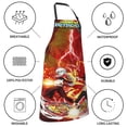 thumbnail image 4 of Beyblade Burst Adjustable Bib Aprons, Waterdrop Resistant Apron with 2 Pockets for Kitchen Cooking Restaurant BBQ Painting Crafting, 4 of 7