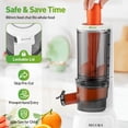 thumbnail image 6 of Secura Slow Juicer with Stainless Steel Prong Spiral Auger & Mesh Free Filter, Cold Press Juicer, Masticating Juicer Machines with Quiet Motor & Reverse Function for Vegetables and Fruits, White, 6 of 8
