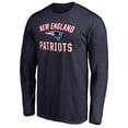 thumbnail image 2 of Men's Navy New England Patriots Victory Arch Long Sleeve T-Shirt, 2 of 3