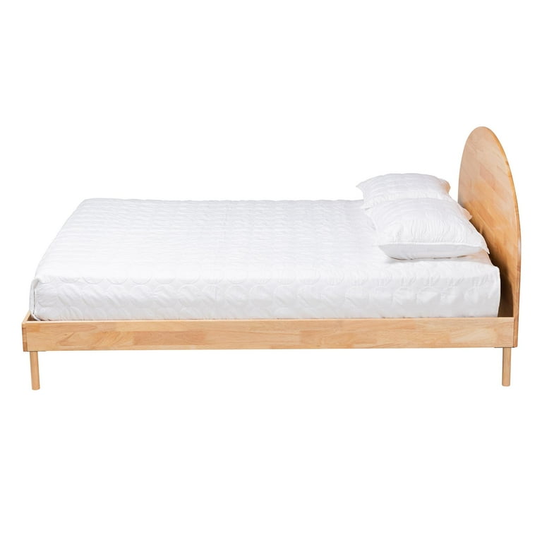 Baxton Studio Denton Japandi Natural Brown Finished Wood Queen Size Platform Bed Baxton Studio Denton Japandi Natural Brown Finished Wood Queen Size Platform Bed