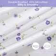 thumbnail image 4 of Twin Size Sheet Set Paisley Printed Bed Sheets for Single Bed Piece Microfiber Fitted Sheet with ” Deep Pocket & Straps Patterned Bedding Sheets & Pillowcase Set, 4 of 9