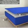 5 Piece ZipOn Zipper Sheet Set, Queen Size Include (1 Fitted Sheet