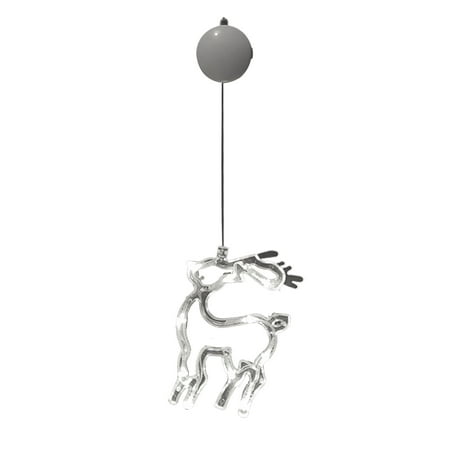 

Haykey Home Decor Lights Led Sucker Lights Tree Bells Snowflake Elk Window