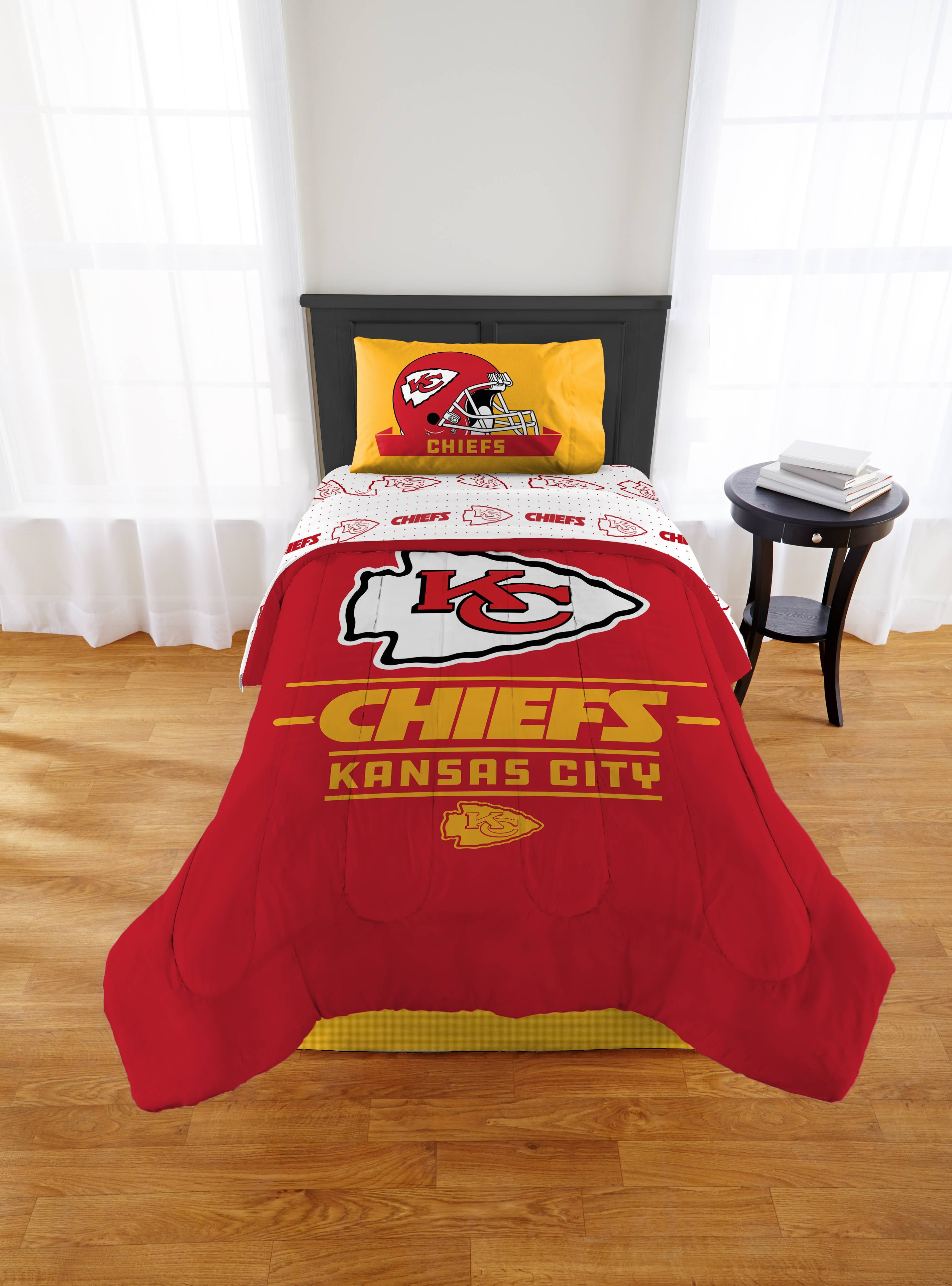 Details about   Kansas City Chiefs Football Bed Fitted Sheet Cover 3PC Fitted Sheet & Pillowcase 