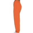 thumbnail image 4 of Avamo Ladies Tracksuit Set V Neck Jogger Sets Solid Color Two Piece Outfit Breathable Sweatshirt And Sweatpant Sports Sweatsuits Orange L, 4 of 5