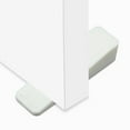 SZYXZSY 4 Pcs Rubber Anti Slip Wedge Door Stop Jam Block White