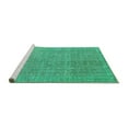thumbnail image 2 of Ahgly Company Machine Washable Indoor Rectangle Abstract Turquoise Blue Contemporary Area Rugs, 7' x 10', 2 of 4