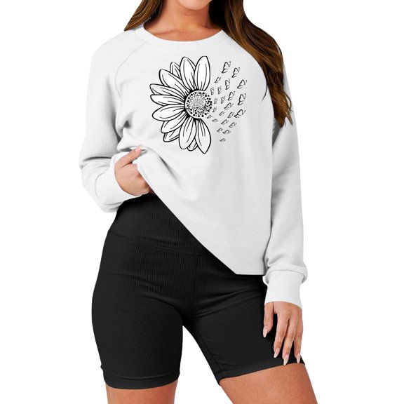 Tittly Sweatshirts for Women Trendy, Training Sweatshirt Women, Pullover Sweatshirts for Women, Cute Sweatshirts for Women, Fashion Sweatshirt Multi-color L