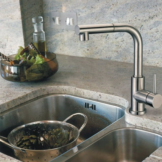 Cadell Single Handle Hole Kitchen Faucet With Pull Down