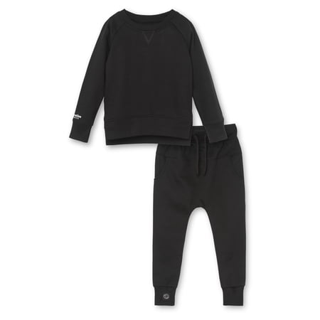 Little Star 100% Organic Cotton 2-Piece Toddler Boy Sweatshirt & Pant Set