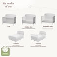 thumbnail image 3 of Little Seeds Briar 6-in-1 Convertible Crib , White, 3 of 9