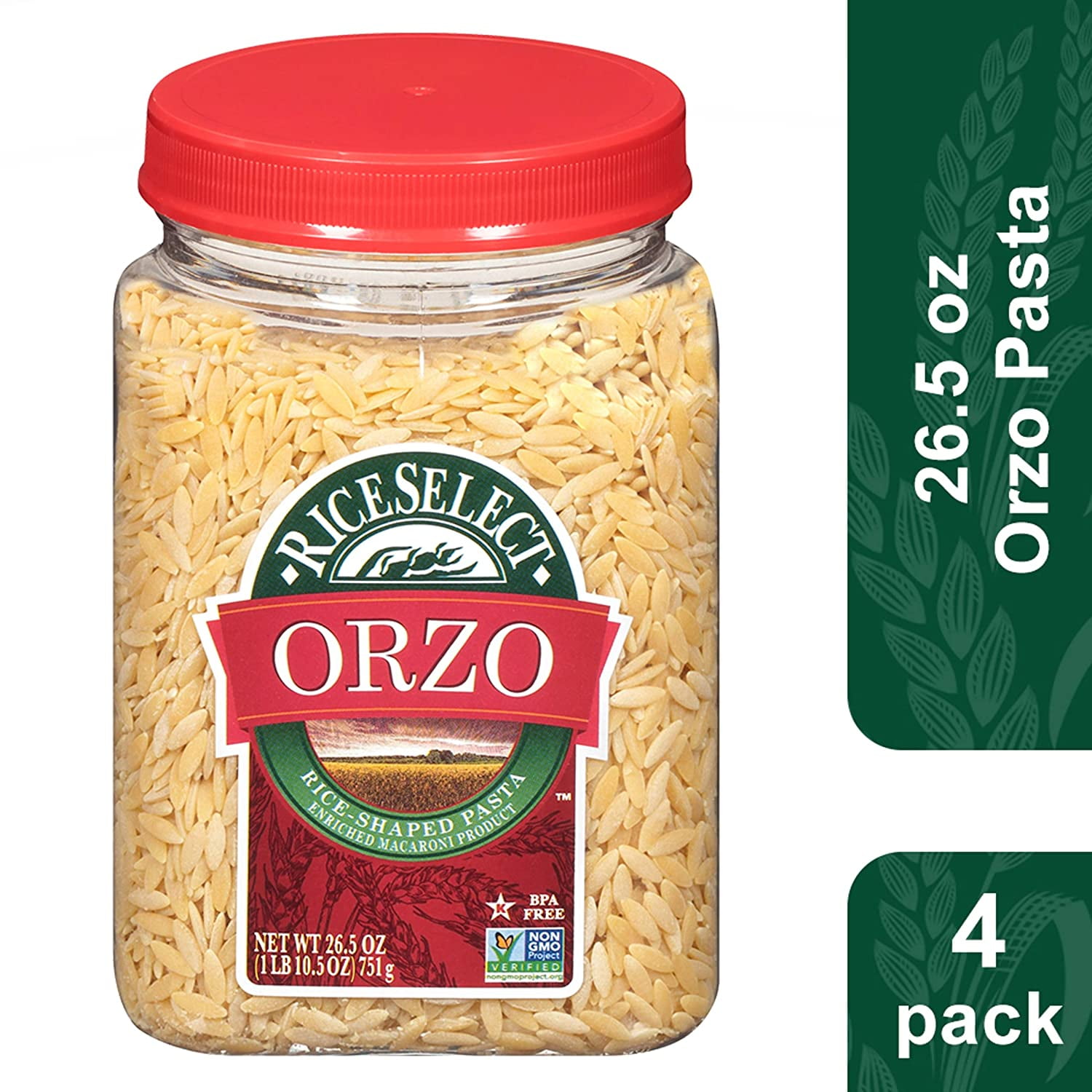 RiceSelect Orzo Pasta, Premium Rice-Shaped Pasta, Star, 48% OFF