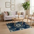 thumbnail image 3 of ODIKA Nautical Motif Whale Marine Border Frame Wave Vintage Boat Hooked Refined for Home Office, Gaming Room, Under Desk, Non-Slip Chair-Friendly, 3 of 7