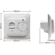thumbnail image 4 of Termostatos manuales para calefacción por suelo radiante de 220 V y 16 A, controlador de calefacción por suelo radiante eléctrico Termostato mecánico para ambientes con sonda de se, 4 of 5