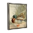 thumbnail image 4 of Stupell Industries Pond Ducks Relaxing Animals & Insects Painting Gray Floater Framed Canvas Art Print Wall Art, 17 x 21, 4 of 10