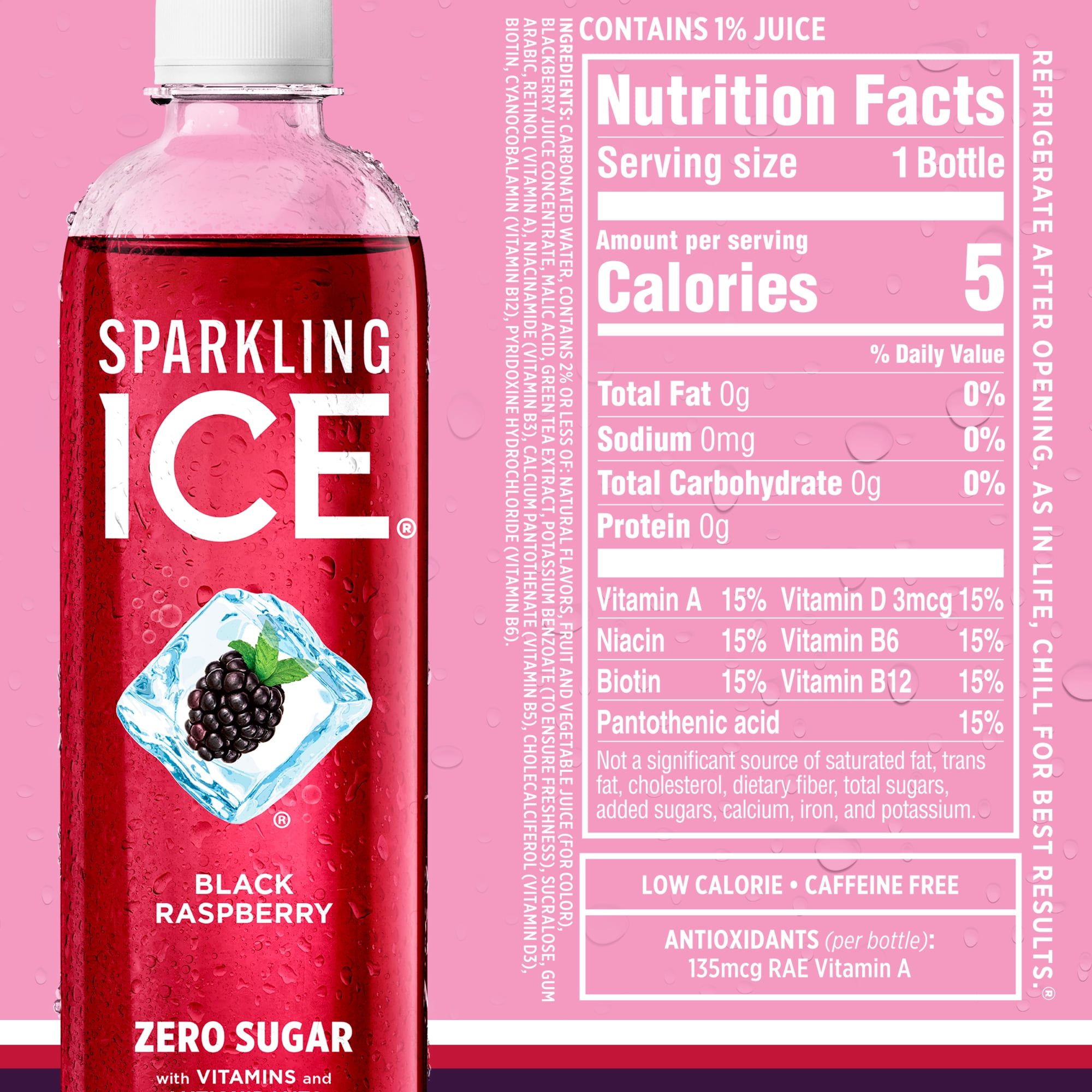 Sparkling Ice Purple Variety Pack, Flavored Sparkling Water, 17 fl oz, 12 count