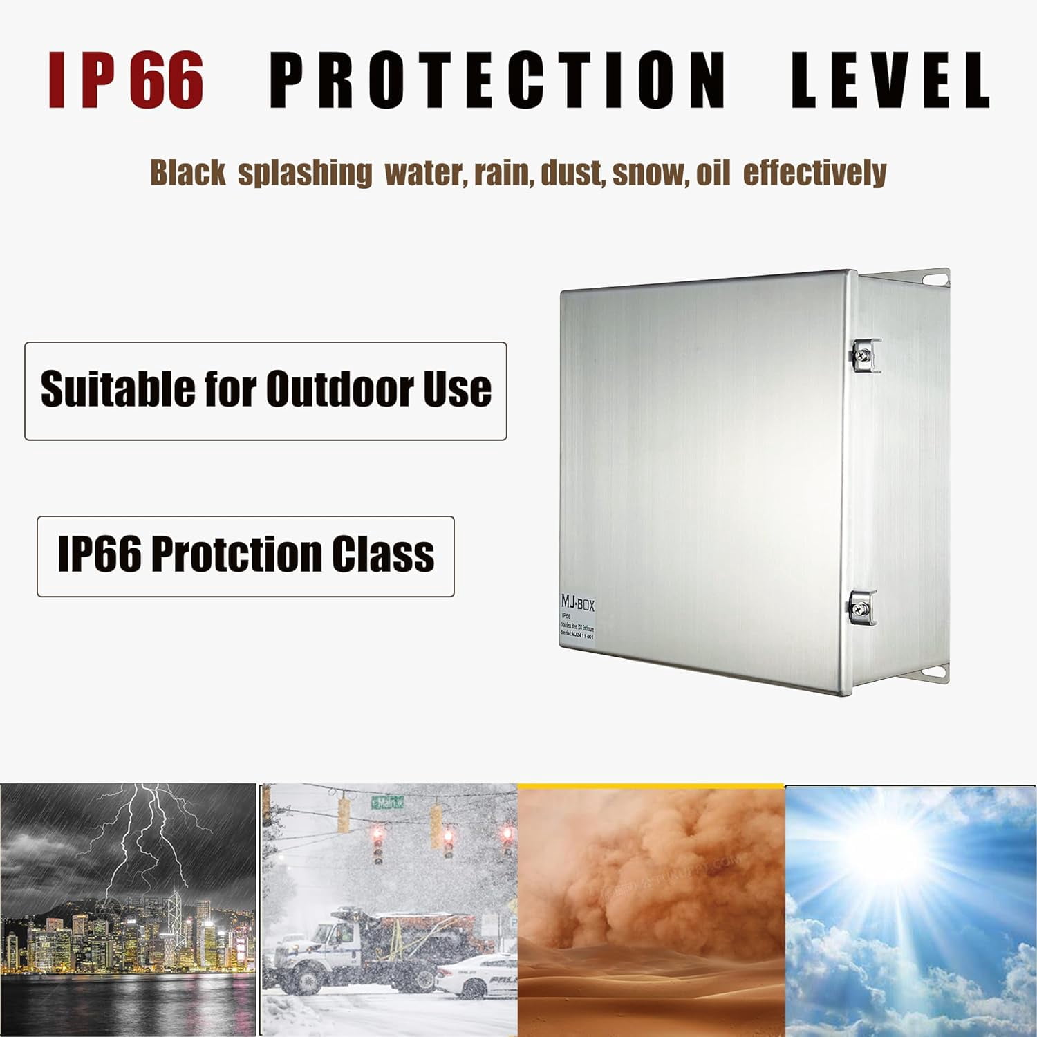 NEMA Steel Electrical Enclosure Box 12x12x6 304 Stainless Steel Explosion Proof Electrical Box IP66 Waterproof & Dustproof Outdoor/Indoor NEMA 4X Stainless Steel Enclosure