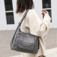 thumbnail image 4 of Bolsos de mano de cuero genuino, bolso de mano informal multifunción, mochila, bolsos para mujer, bolsos de hombro, bolso de mano para mujer, bolsas, 4 of 5