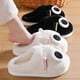 thumbnail image 2 of QYCKABY Invierno Cálido Dibujos Animados Lindo Gato Extraño Hogar Mujeres Hombres Pantuflas de Algodón Suaves Cómodas Felpa Cálidas Pantuflas Kawaii Suministros, 2 of 5