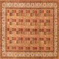thumbnail image 1 of Ahgly Company Indoor Square Persian Orange Traditional Area Rugs, 4' Square, 1 of 1