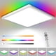 thumbnail image 4 of Plafón LED empotrable 24W | Retroiluminación RGB regulable 3000K-6000K | 10 modos de iluminación | Panel ultrafino de 11 pulgadas | Mando a distancia | Temperatura de color ajustable | Iluminación, 4 of 9