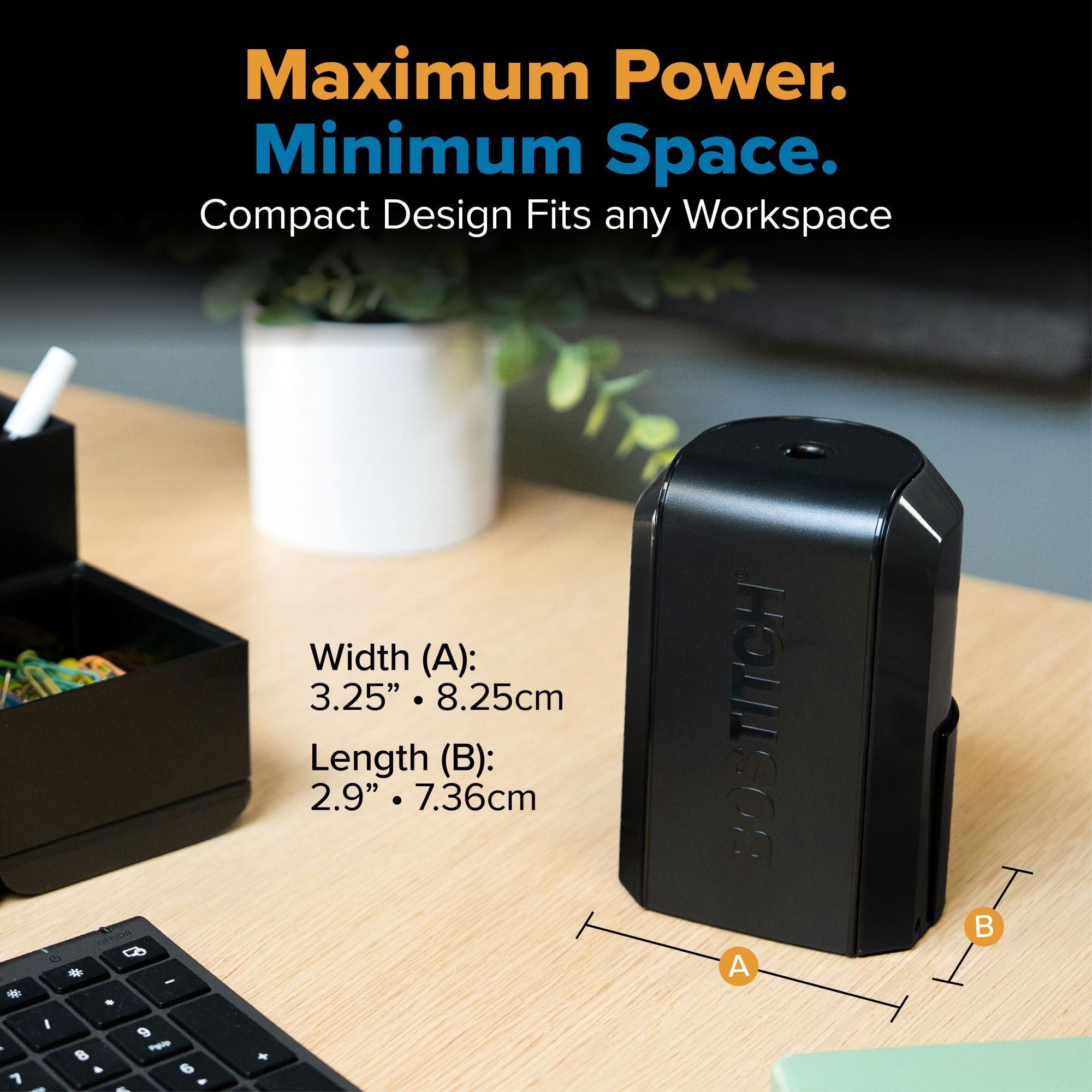 Bostitch AdaptiveSharp Electric Pencil Sharpener for Standard/Jumbo Pencils