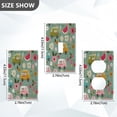 thumbnail image 7 of Yayeee Toggle Light Switch Wall Plate 1-Gang 4.5"x2.7" Home Decorative Outlet Cover, Green Cartoon Trucks Pattern, 7 of 7