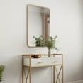thumbnail image 3 of Design House Isla Rounded Corner Wall Mirror with Gold Frame, 30-Inch by 20-Inch, 2-Pack, 3 of 12