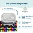 thumbnail image 5 of Wildkin Toiletry Bag for Boys, Girls, and Adults With Zippered Exterior Front Pocket, Interior Mesh Pocket (Rainbow Hearts), 5 of 7