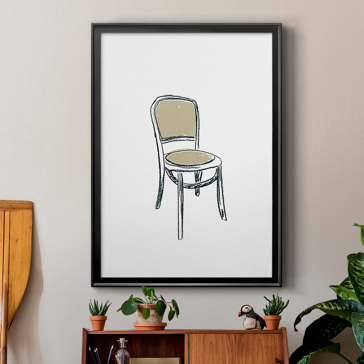 Take a Seat XI Premium Framed Print, in Gold, Black, or Silver - Ready to Hang