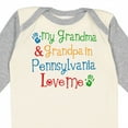 thumbnail image 4 of Inktastic Pennsylvania Grandma and Grandpa Love Me Boys or Girls Long Sleeve Baby Bodysuit, 4 of 5