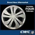 thumbnail image 2 of CWC Hubcap Set for Nissan Versa Note 2017-2020 - Premium Replica - Replacement 15-inch Wheel Covers, 2 of 4