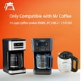 thumbnail image 2 of 14 Cup Glass Coffee Pot Replacement for Mr. Coffee Coffee Machine BVMC-PC14BL2, Black handle, 2 of 6