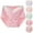 Pink, variant on HAOTAGS Women Panties,Seamless Breathable Printed High Waist Underwear Pink M