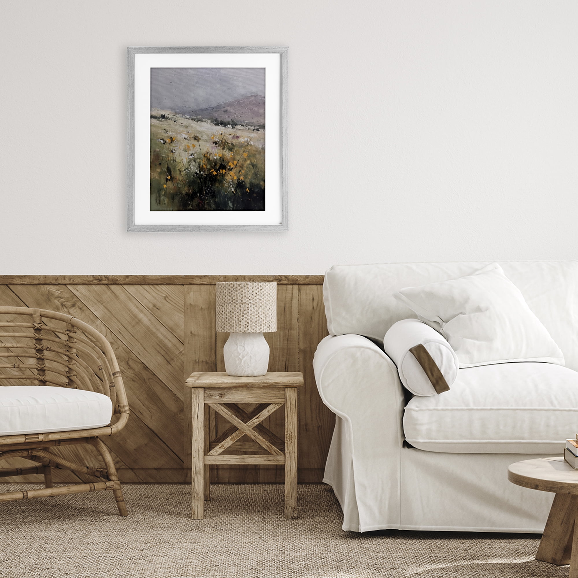 Stupell Industries Verdant Dreams Landscape Gray Framed Print Under Glass, design by Svetlana Aleynikova
