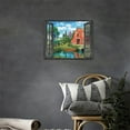 thumbnail image 3 of Country Farmhouse Wall Art Rustic Window Landscape Prints Painting Barn Pictures Framed Beautiful Artwork Home Decor for Kitchen Dinning Living Room Bathroom 16"x12", 3 of 6