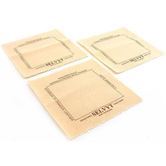 3 Selvyt Universal SR Polishing Cloths Jewelry Diamond Gemstone Tool